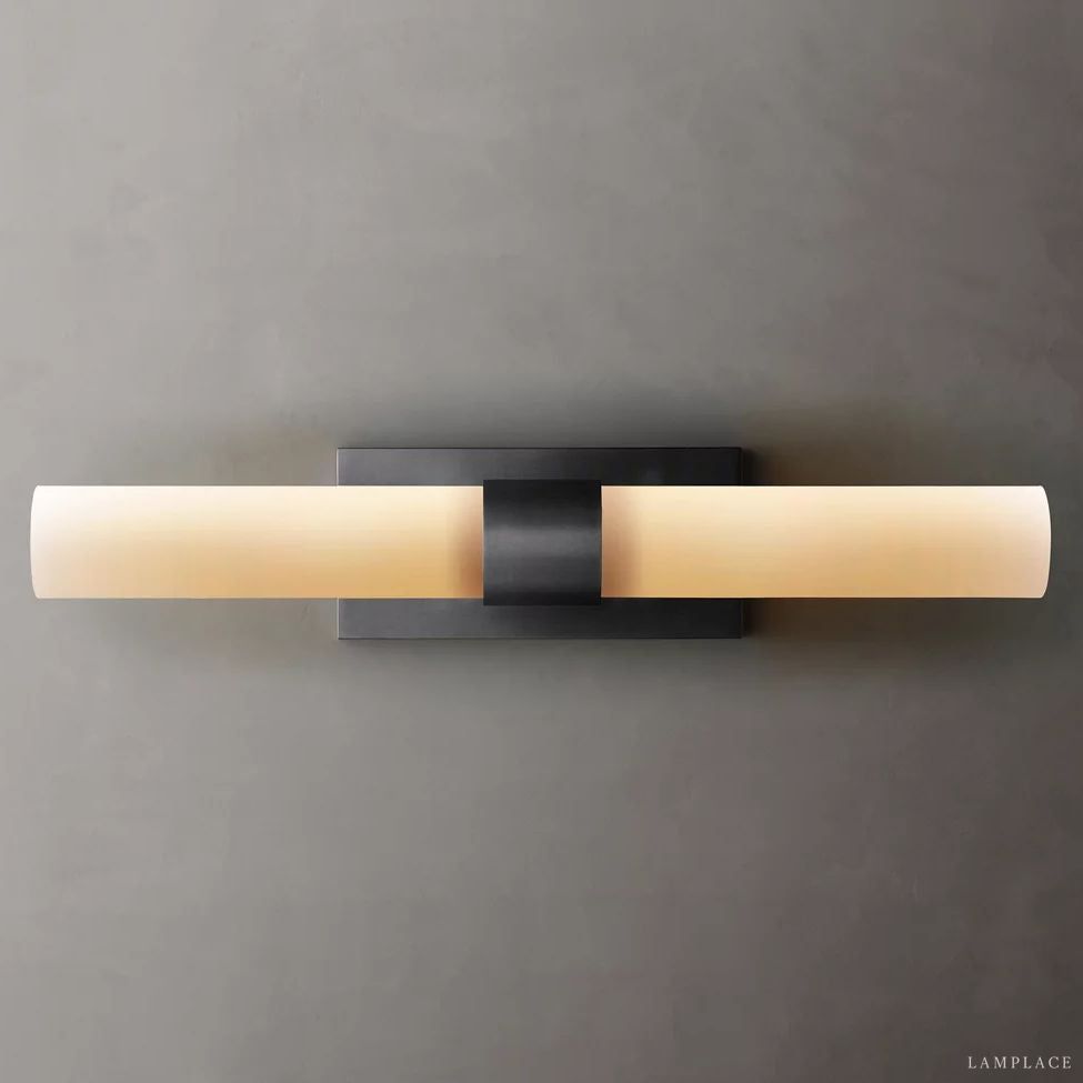 Ravelle Milk Glass Linear Wall Sconce