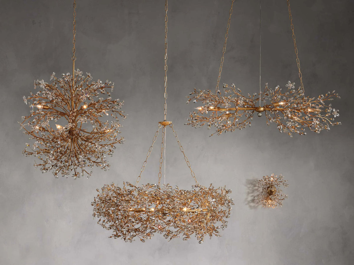 Fiore Sculpted Petals Round Chandelier