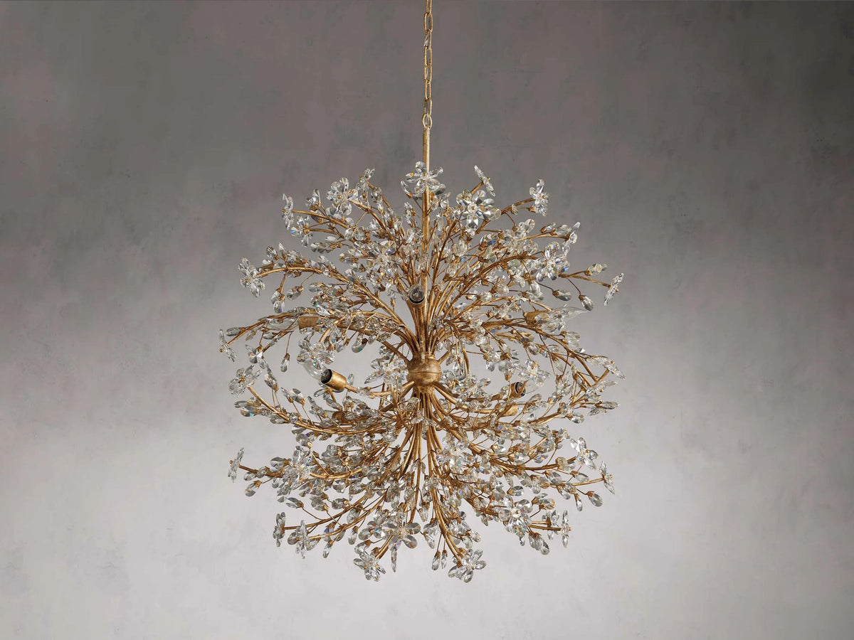 Fiore Sculpted Petals Round Chandelier