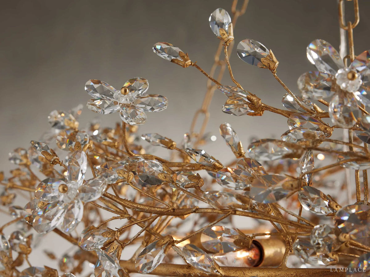 Fiore Sculpted Petals Round Chandelier