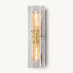 Lattice Module Glass Double Wall Sconce