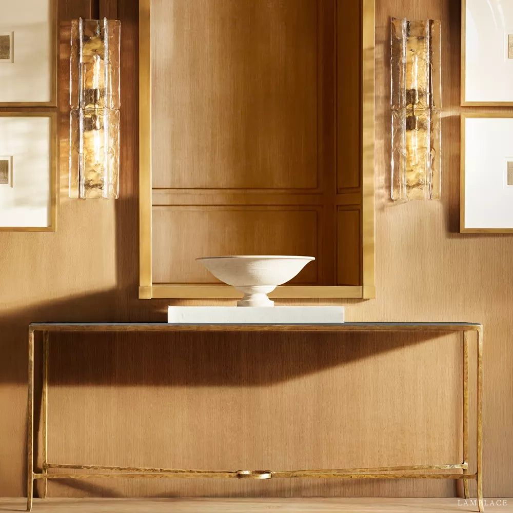 Lattice Module Glass Double Wall Sconce