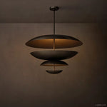 Cosmic Interstellar Glow Two-Tier Round Chandelier