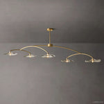 Lily Organic Form Linear Chandelier 80"