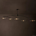 Lily Organic Form Linear Chandelier 80"