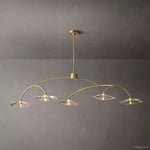 Lily Organic Form Linear Chandelier 60"