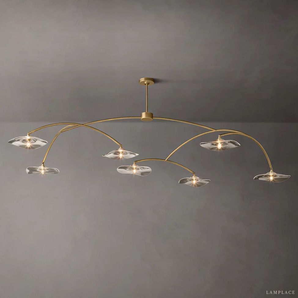 Lily Organic Form Round Chandelier 84"