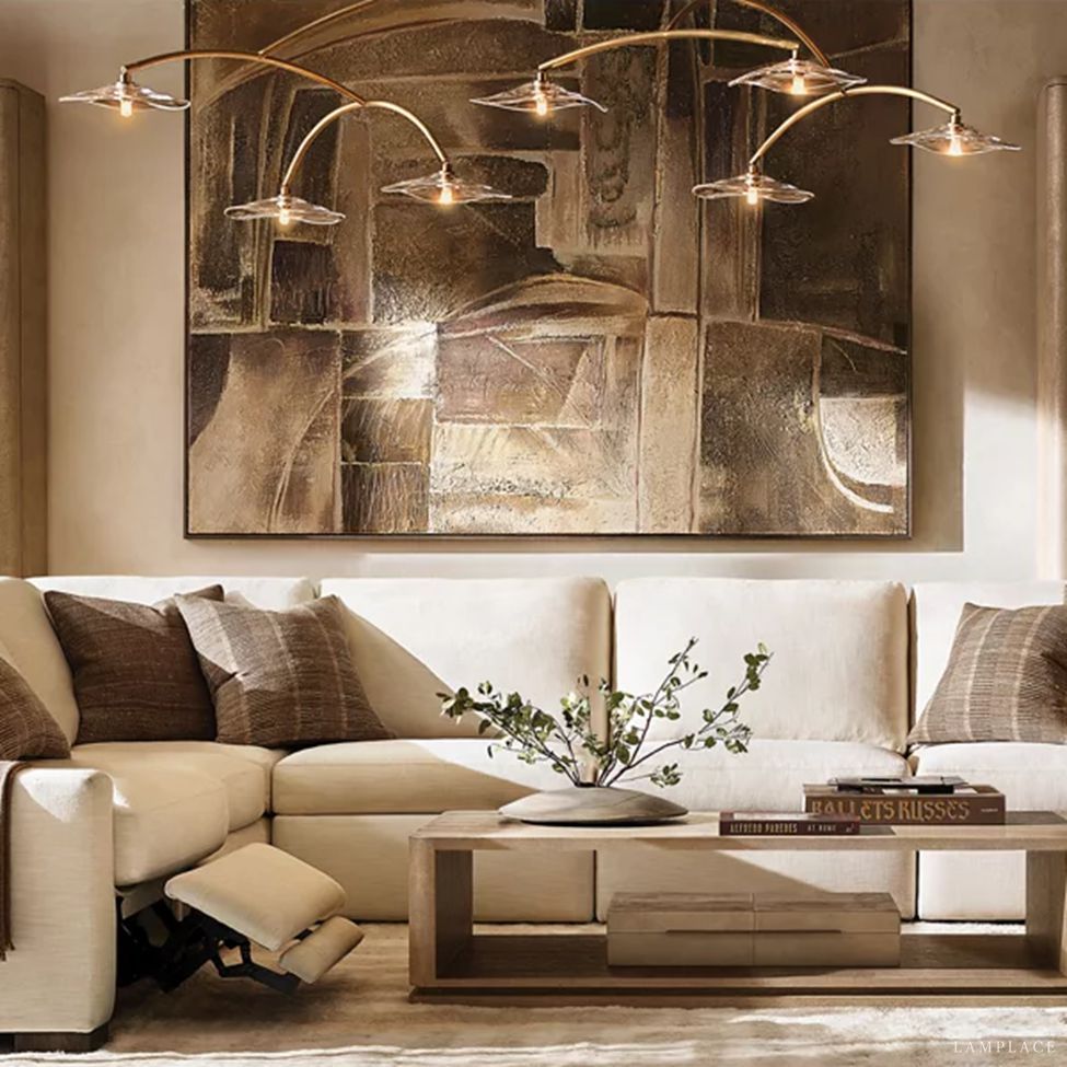 Lily Organic Form Round Chandelier 84"