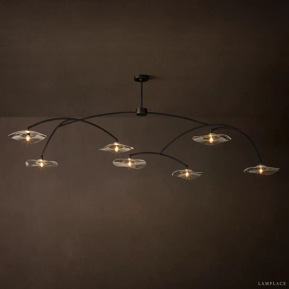 Lily Organic Form Round Chandelier 84"