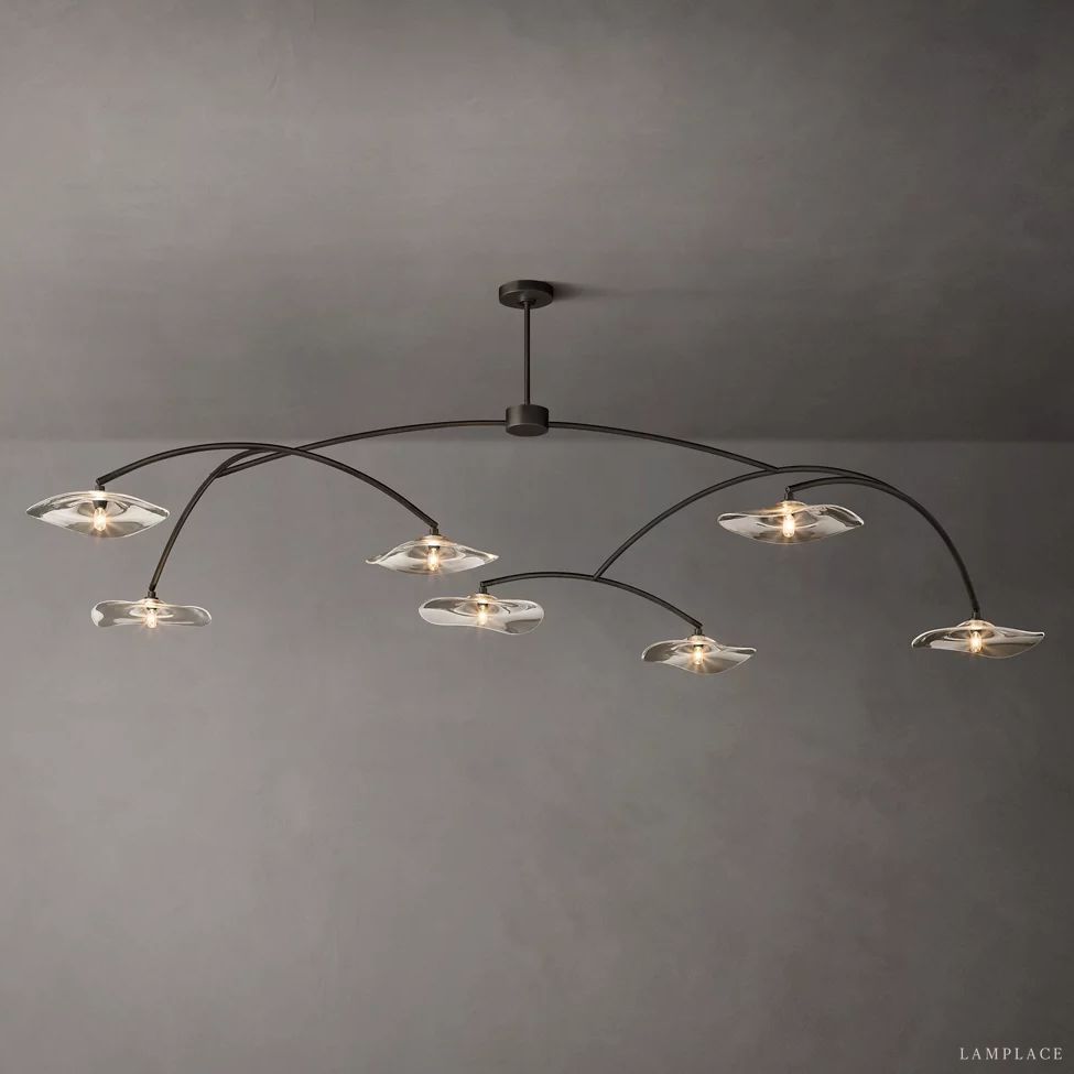 Lily Organic Form Round Chandelier 84"