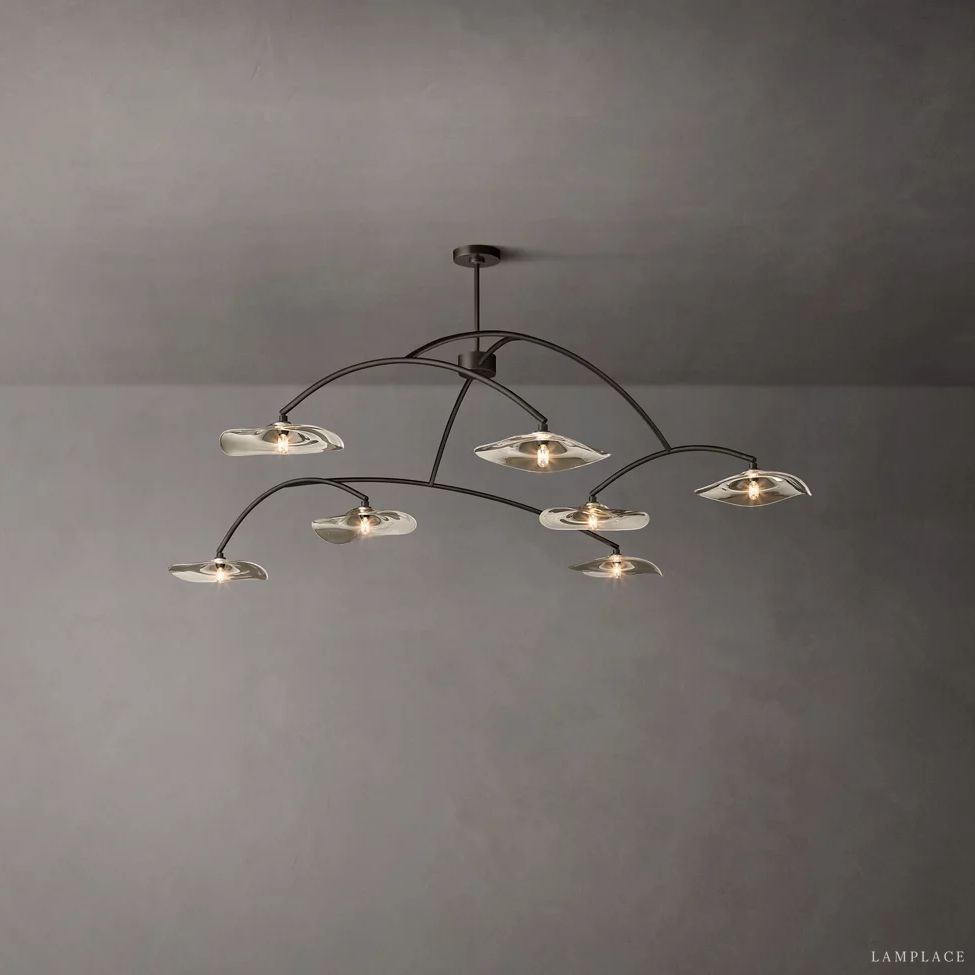 Lily Organic Form Round Chandelier 96"
