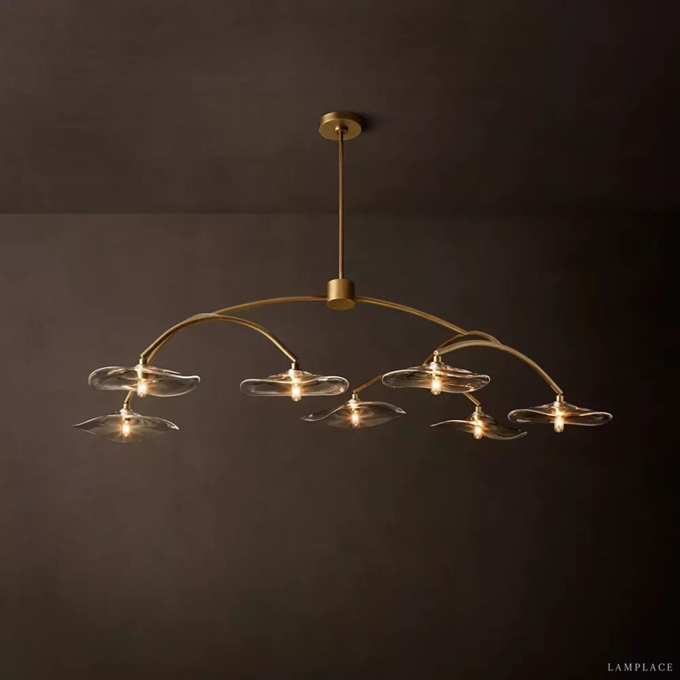 Lily Organic Form Round Chandelier 54"