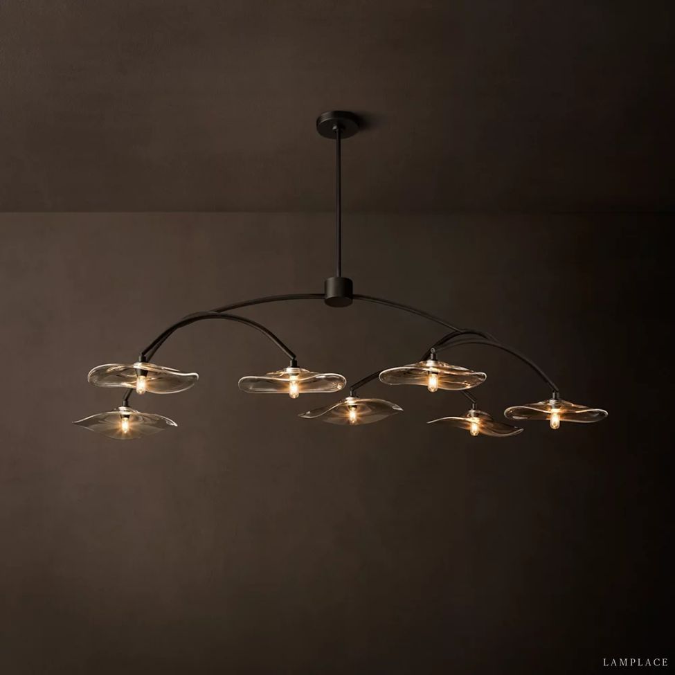 Lily Organic Form Round Chandelier 54"