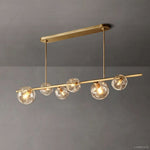 Bubble Ripple Sphere Linear Chandelier 60"