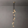 Bubble Ripple Sphere Cascade Chandelier 16"