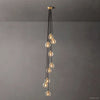 Bubble Ripple Sphere Cascade Chandelier 16"