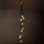 Bubble Ripple Sphere Cascade Chandelier 16"