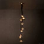 Bubble Ripple Sphere Cascade Chandelier 16"