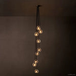 Bubble Ripple Sphere Cascade Chandelier 16"