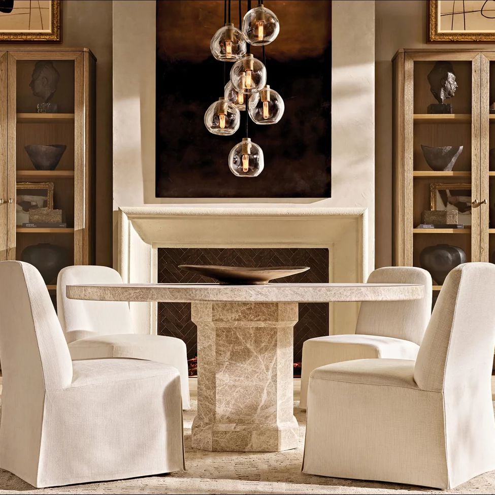 Bubble Ripple Sphere Cascade Chandelier 16"