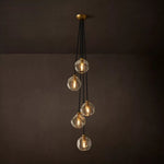 Bubble Ripple Sphere Cascade Chandelier 14"