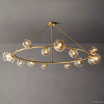 Bubble Ripple Sphere Round Chandelier 84"
