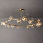 Bubble Ripple Sphere Round Chandelier 72"