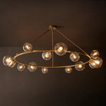 Bubble Ripple Sphere Round Chandelier 72"