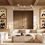 Bubble Ripple Sphere Round Chandelier 60"