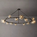 Bubble Ripple Sphere Round Chandelier 72"
