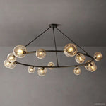Bubble Ripple Sphere Round Chandelier 72"