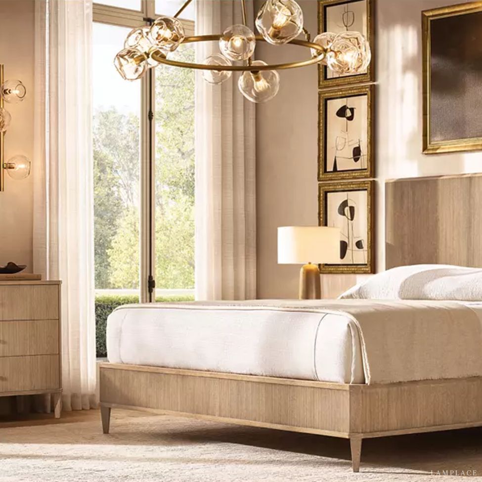 Bubble Ripple Sphere Round Chandelier 60"