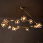 Bubble Ripple Sphere Round Chandelier 60"