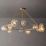 Bubble Ripple Sphere Round Chandelier 60"