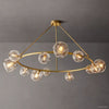 Bubble Ripple Sphere Round Chandelier 60"
