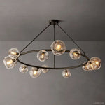 Bubble Ripple Sphere Round Chandelier 60"