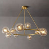 Bubble Ripple Sphere Round Chandelier 48"