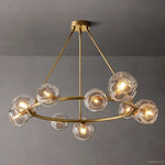 Bubble Ripple Sphere Round Chandelier 48"