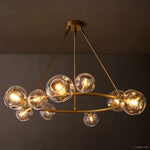 Bubble Ripple Sphere Round Chandelier 48"