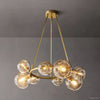 Bubble Ripple Sphere Round Chandelier 36"