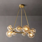 Bubble Ripple Sphere Round Chandelier 36"