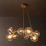 Bubble Ripple Sphere Round Chandelier 36"