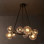 Bubble Ripple Sphere Round Chandelier 36"