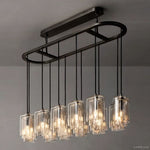 Lacour Prism Layered Linear Chandelier 54"