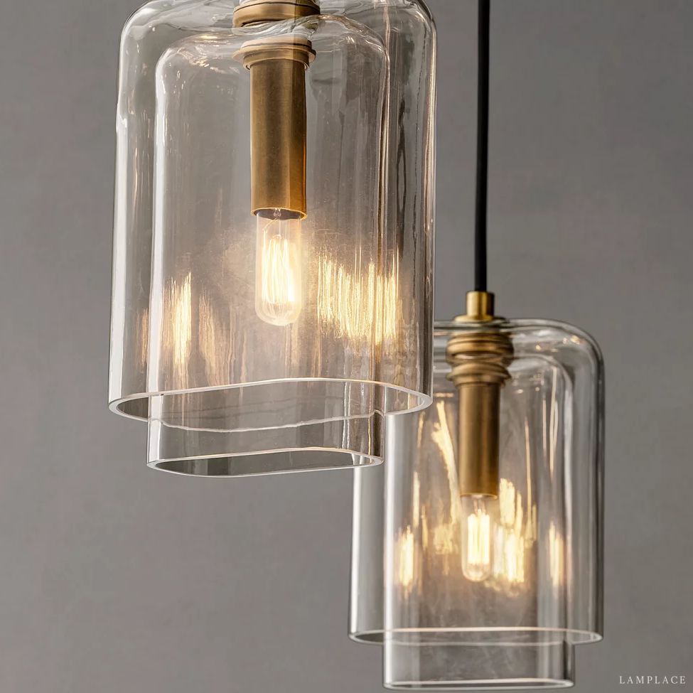 Lacour Prism Layered Round Chandelier 36"