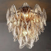 Petalia Stacked Glass Flush Mount