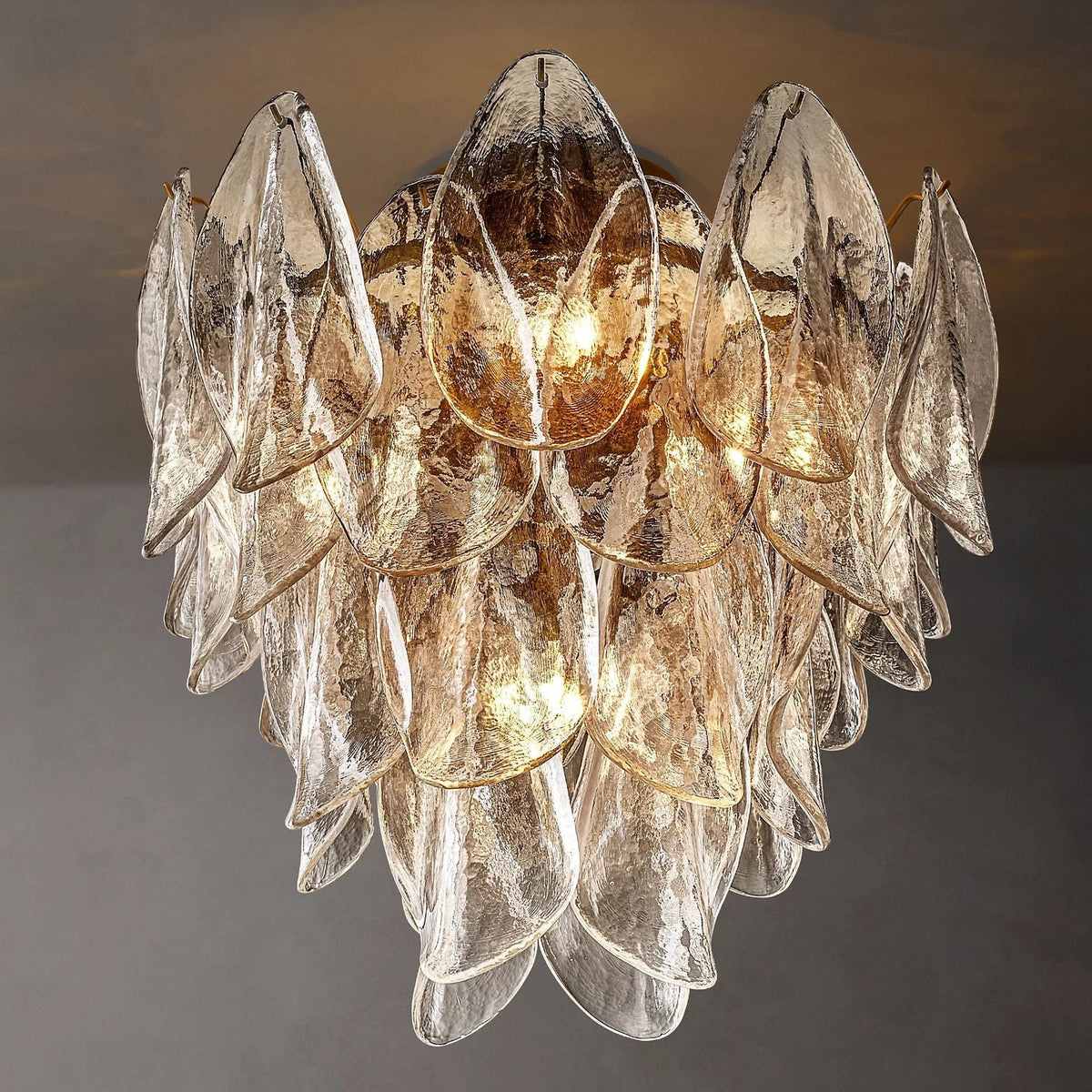 Petalia Stacked Glass Flush Mount