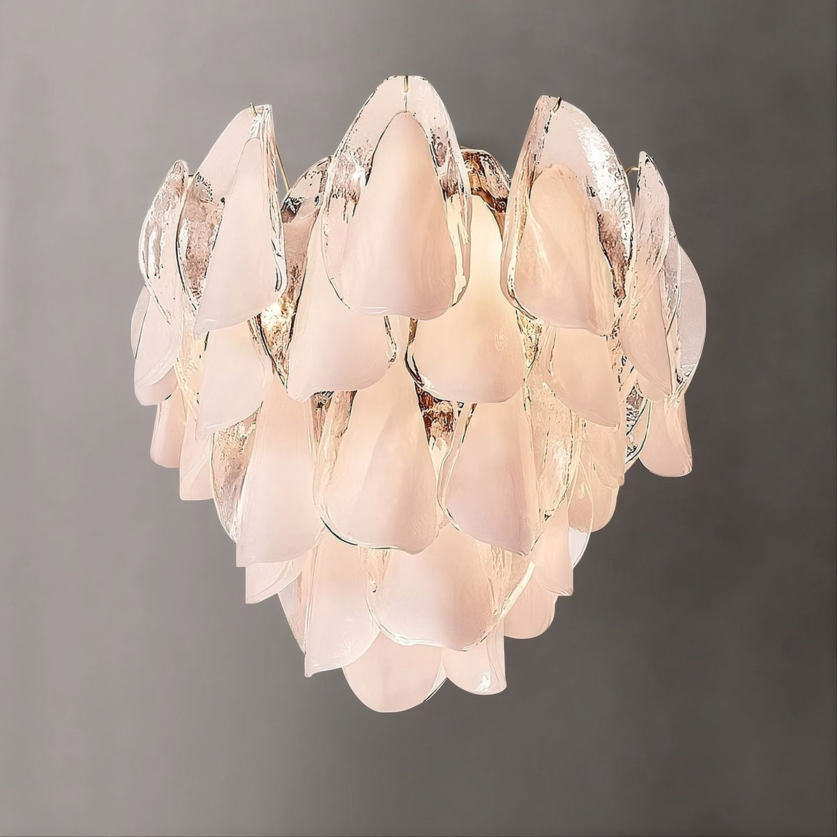 Petalia Stacked Glass Flush Mount