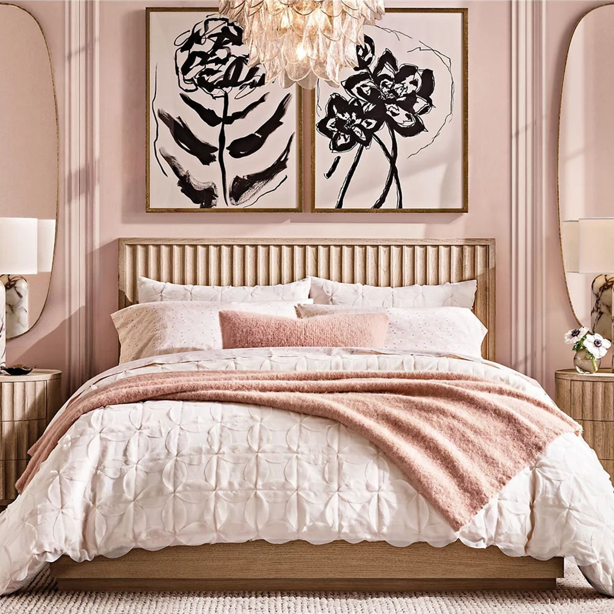 Petalia Stacked Glass Round Chandelier 26"