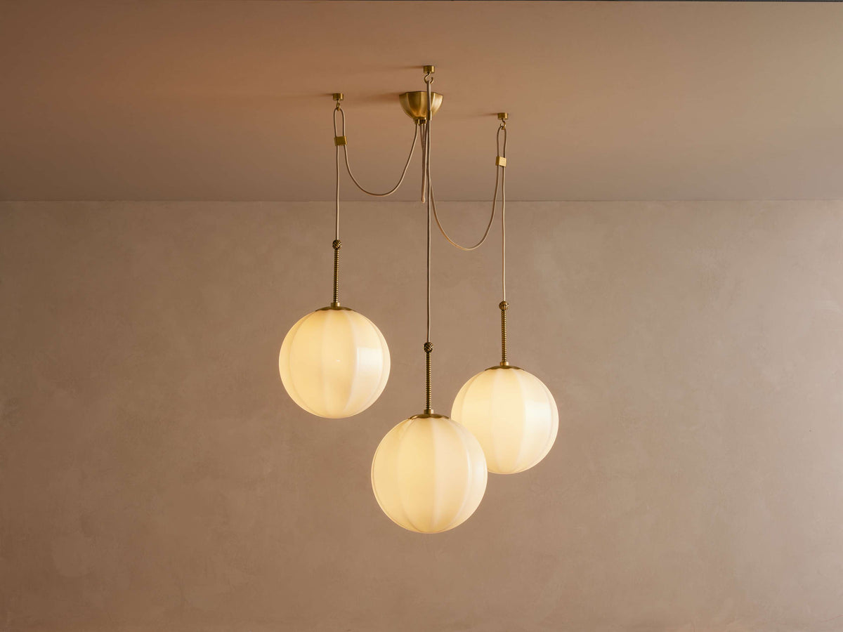 Agnes Strand Glass Cluster Chandelier